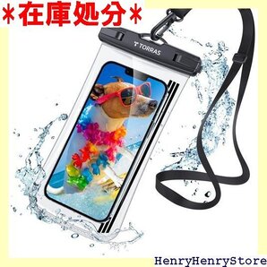 破れない安心感 TORRAS スマホ 防水ケース 防水 インチ 海 水中 温泉 風呂 キッチン プール ブラック 302