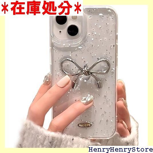 saymis シルバー リボン おしゃれ 韓国 iPh い silver ribbon bow iPhone14 1754