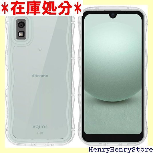 Newnugds AQUOS wish3 ケース 韓国 電対応 ストラップホール付き wish3 ケース クリア 2142