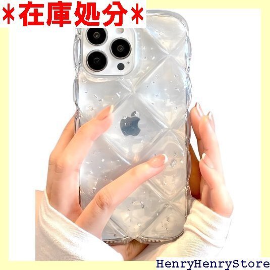 saymis キルティング クリア おしゃれ 韓国 i バー 持ちやすい 透明 可愛い 推し活 iPhone15 2318