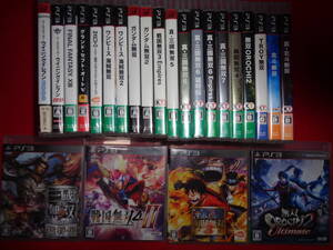 ★ PS3 24本 セット ★ 真三國無双7猛将伝 戦国無双4-Ⅱ 海賊無双3 無双オロチ2UL 無双系多 などまとめ 大量 2040A