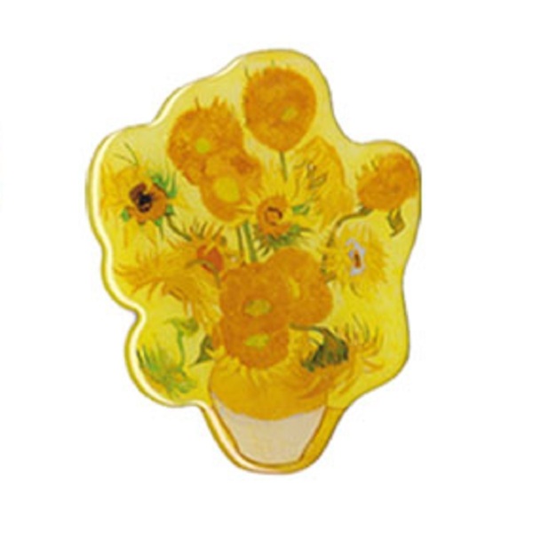 【Art Collection】アート・ダイカットマグネット ゴッホ:ひまわり 新品 !