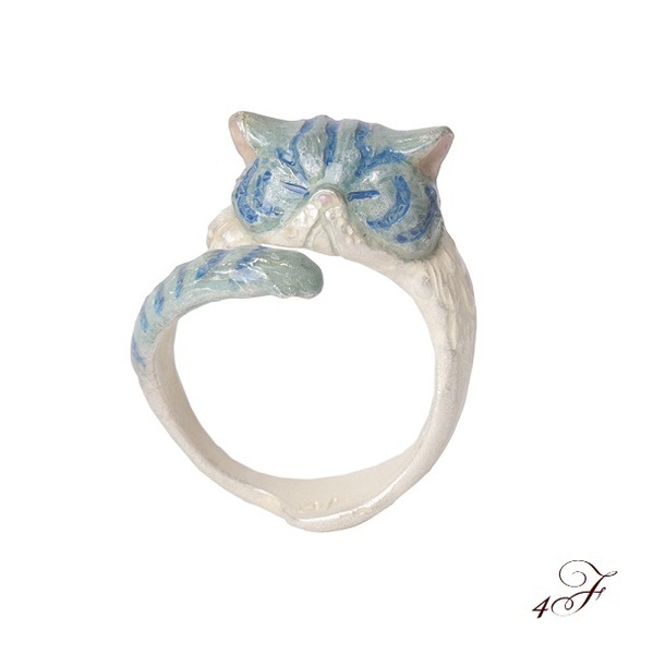 ねてないよリング 指輪 4F 送料無料 パルナートポック パタミン アクセサリー 猫 ネコ ねこ リング 雑貨 小物