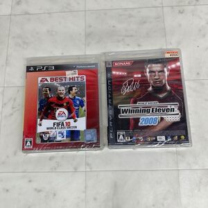 未開封? PS3 FIFA10 ワールドクラスサッカー/ワールドサッカー ウイニングイレブン 2008 現状品【管4025M】