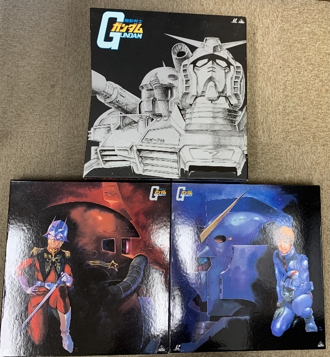 GUNDAM 機動戦士 ガンダム LD レーザーディスク 3枚セット