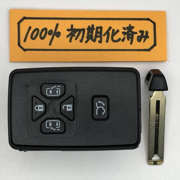 EF65 初期化済 トヨタ スマートキー エスティマ 50 アルファード ヴェルファイア 20 5ボタン 271451-6221 登録可能 埼玉県深谷市