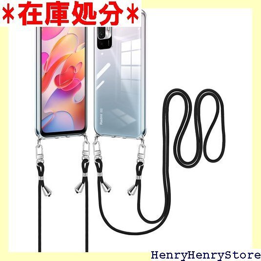 Redmi Note 10T ケース/Xiaomi R ス 透明 TPU 取り外し可能 落下防止 紛失防止 透明 1862