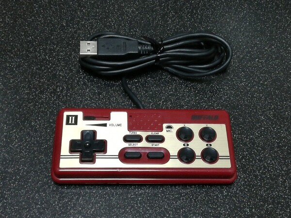 ■即決■BUFFALO ファミコン風USBコントローラー「BGC-FC802」※未チェック現状品■