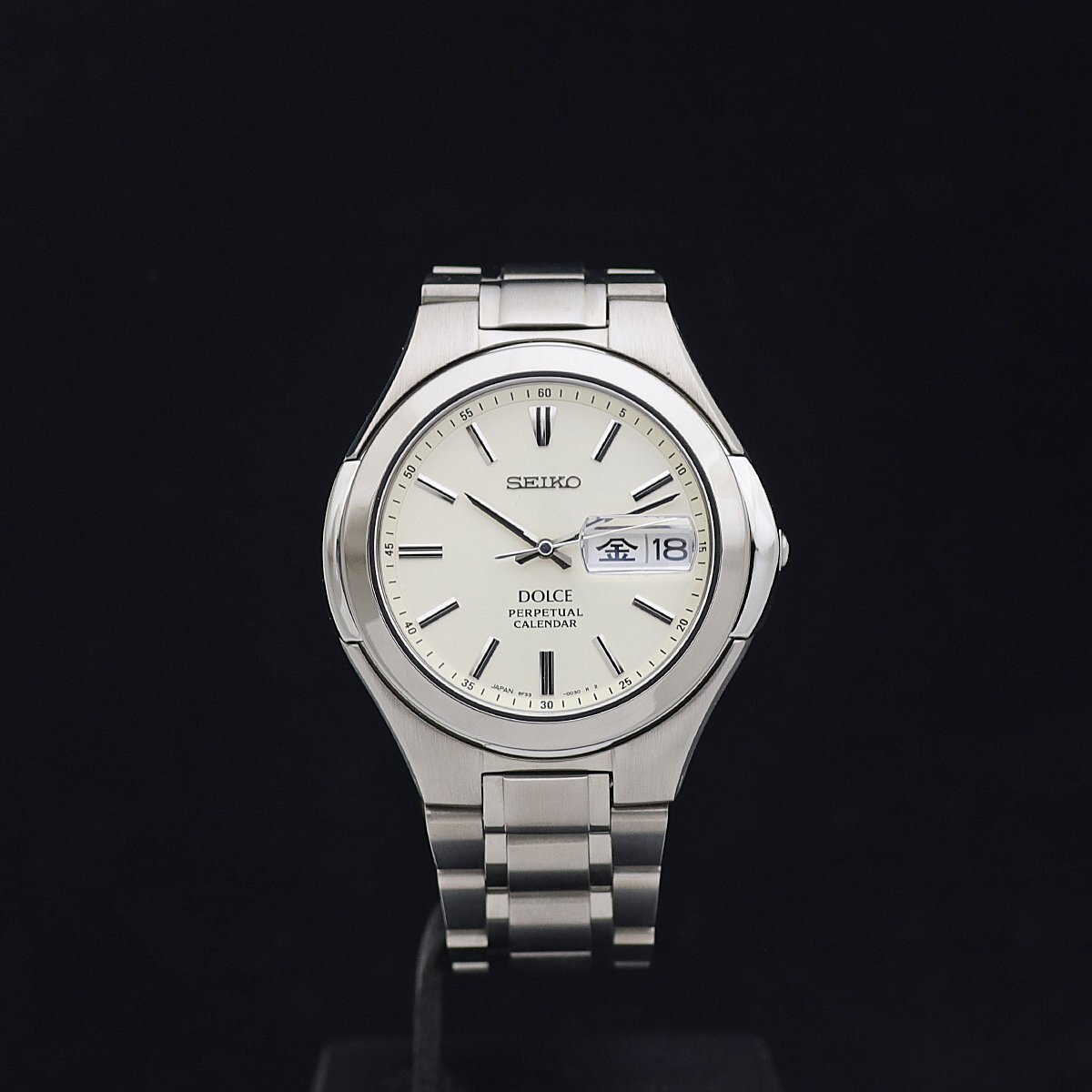 セイコー　ドルチェ　8F33-0030 チタン　パーペチュアル カレンダー　PERPETUAL CALENDAR　 ～稼働中～　
