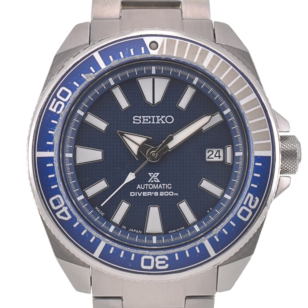 SEIKO SARY125/4R35Bプレサージュ自動巻メンズアイスブルー中古 SEIKO SARY125/4R35Bプレサージュ自動巻メンズアイスブルー中古