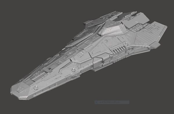 Elite Dangerous フェデラル コルベット フェデラルコルベット フェデラル・コルベット Federal Corvette 3Dプリント 未塗装・未組立