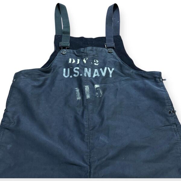 稀少 US.NAVY 40's N-1 デッキパンツ 後期 ステンシル Lサイズ ビンテージ