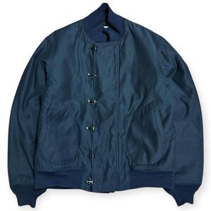 定価6万 美品 雰囲気抜群 ビッグサイズ42 Lot No. BR15153 / JACKET, DECK, HOOK “RAYON/COTTON VERSION NAVY DEPARTMENT”
