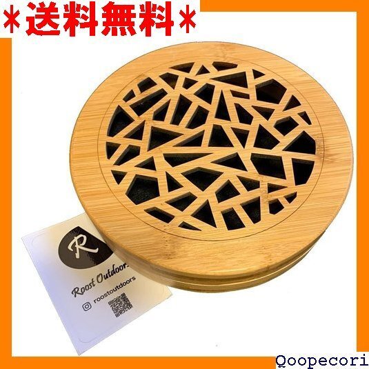 ☆人気商品 Roost Outdoors 蚊取り線香ホルダー 入れ オリジナルステッカー付 蚊遣り 木製 ジャンボサイズ 34