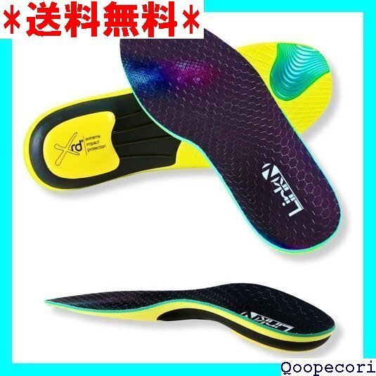 ☆人気商品 Link-N インソール 衝撃吸収 土踏まず アーチサ 分散x滑ら x踏ん張りが効く 26.5-27.0cm 397