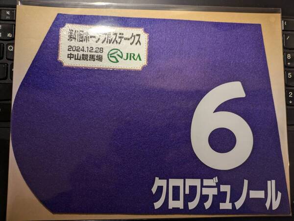 【入手困難】競馬グッズ☆クロワデュノール☆2024ホープフルステークス☆ミニゼッケン