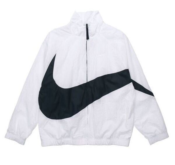 新品 送料込 NIKE HBR STMT WOVEN JACKET 2XL(XXL)サイズ 白黒 ナイキ ハイブリッド ウーブン ジャケット BIG SWOOSH ビッグ スウッシュ