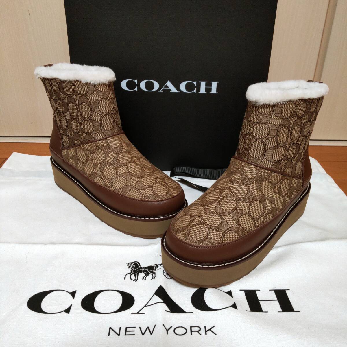 COACH ブーティー 24.5センチ 新品未使用 2025年最新】Yahoo!オークション -コーチ ブーツ 24.5の中古品