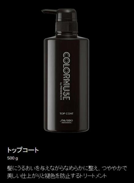 資生堂 カラーミューズ プリミエンス トップコート ヘアトリートメント 500g