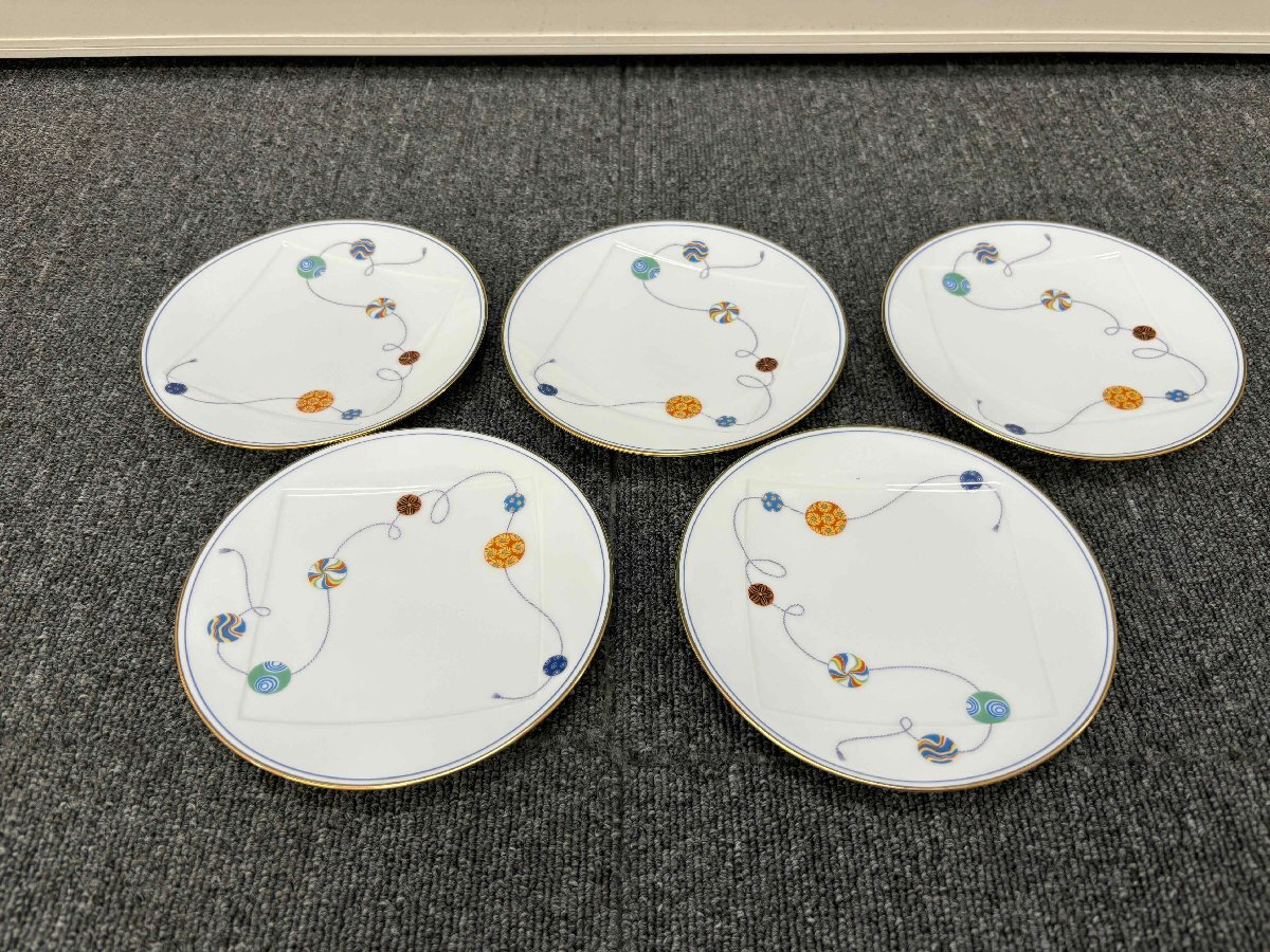 新品 乃りたけ ノリタケ 和食器 若宮 大和の花 角大鉢 角銘々皿5