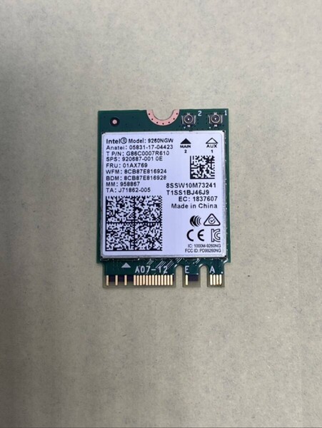 「CY」Intel 9260NGW 無線LANカード AC9260 動作品(4)