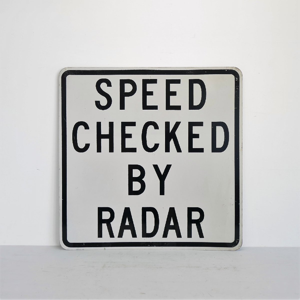 1061 アメリカ ロードサイン 両面 道路標識 ROAD WORK SPEED