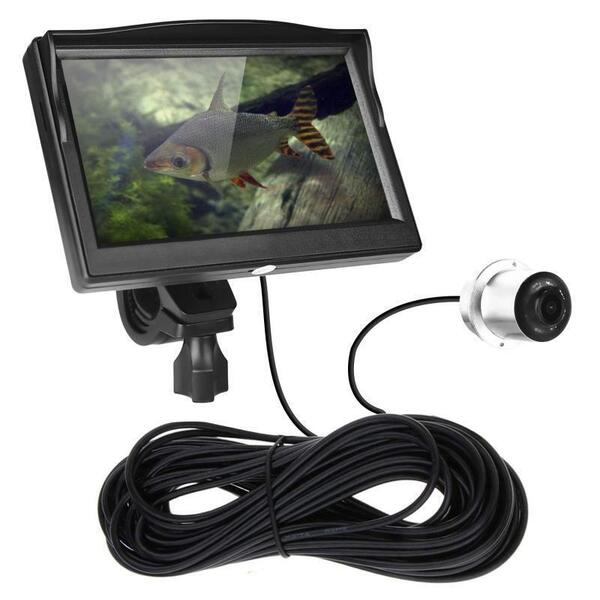 AIEK 5インチポータブル監視モニターセット 釣りカメラ 魚群探知機