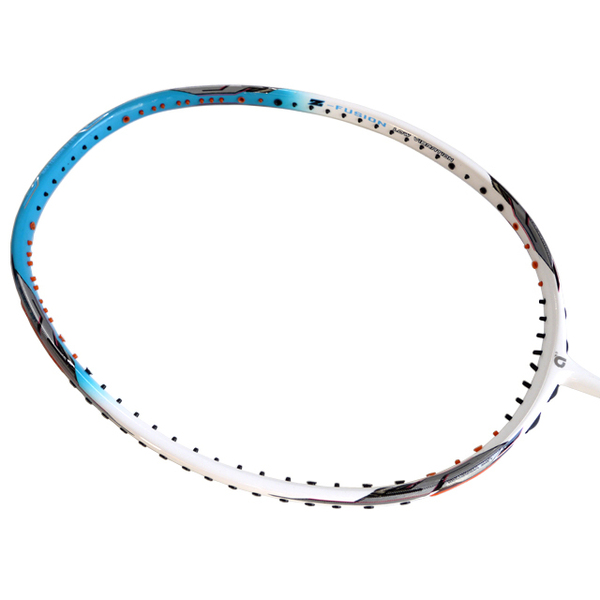 ◆送料込◆apacs◆Z-FUSION WHITE/BLUE◆5U◆Hi-SPEED&POWER◆6.4mm Extra Slim Shaft◆バドミントンラケット◆ホワイトブルー◆白青