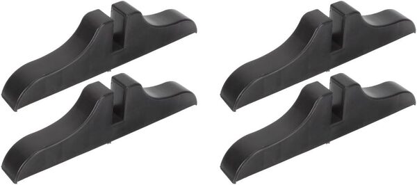 Amosfun 間仕切りスタンド 間仕切り ベースのみ パーテーションパネル用 4個セット 間仕切りパネルベース 飲食店 (ブラック 4個)