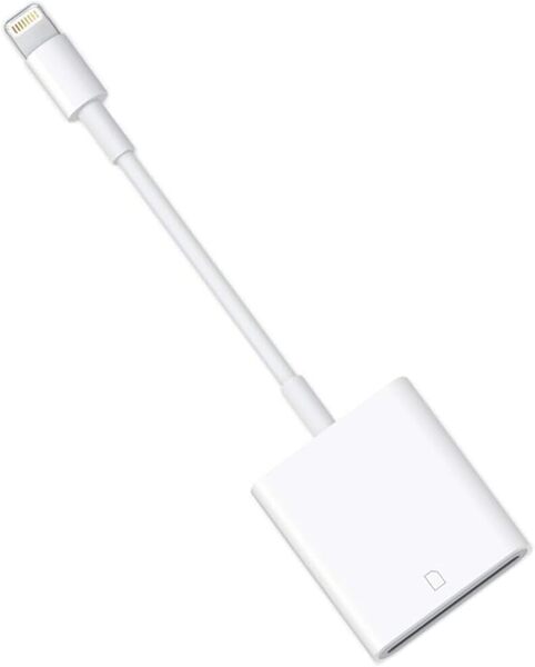 iPhone SDカードリーダー【2025正規認証品、MFiチップ搭載】ライトニング sdカードカメラリーダー デジカメ (iPhone/iPad/iOS対応)