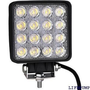 POOPEE LED作業灯 24V 12V 広角 48 ギー オフロード トラック用品 車外灯 省エネ 防水防塵 10634
