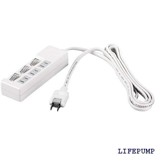 バッファロー BUFFALO 2ピン電源タップ 3個口 個別スイッチ 1m ホワイト BSTAPSW2310WH 10771