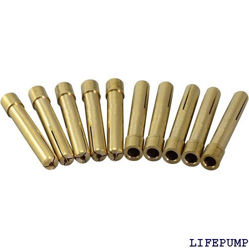RIVERWELD 10個 TIGコレット 1.6mm Q150A に適合 TIG溶接トーチ アクセサリ 消耗品 12171