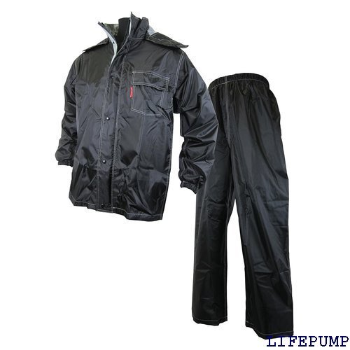 ケイワーク K-WORK ストリームレインスーツ ブラック 5L W-30 12464