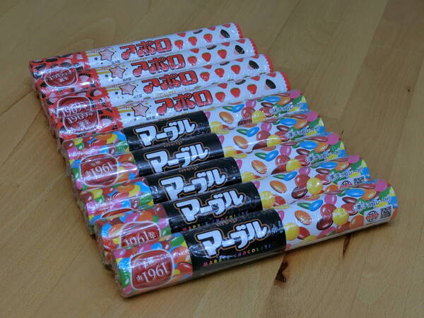 5%オフ!●○明治 meiji マーブルジャンボ 110g+アポロジャンボ 82g 5+4=9本セット!!!○●