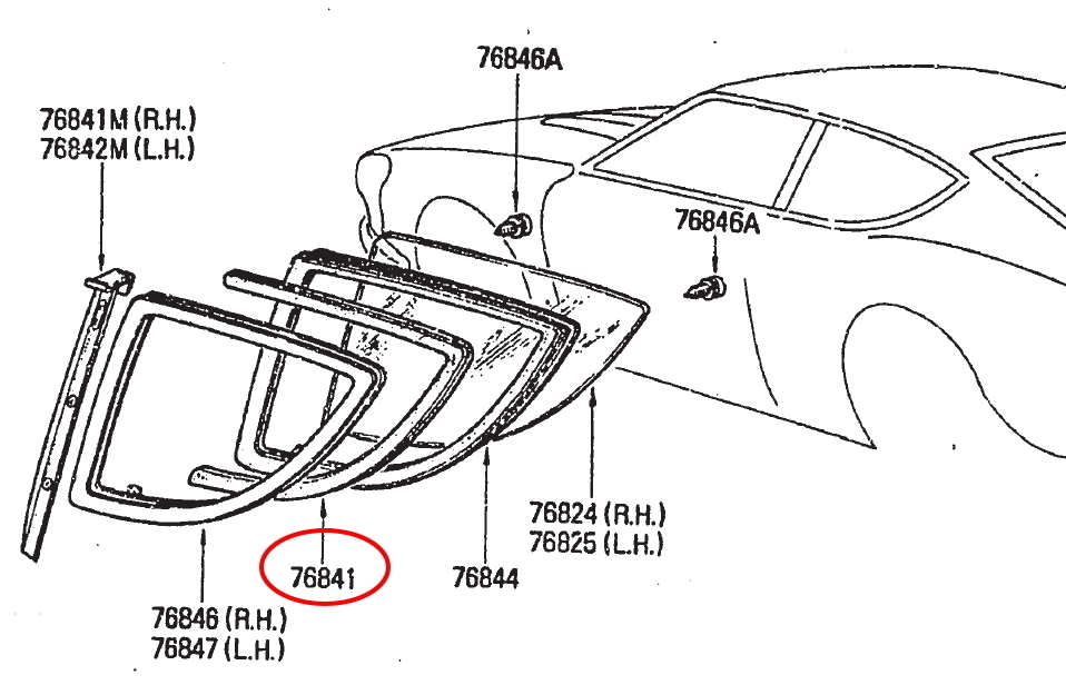 日産 S30Z リアサイドガラス 当時物 2025年最新】Yahoo!オークション -s30zガラスの中古品・新品・未