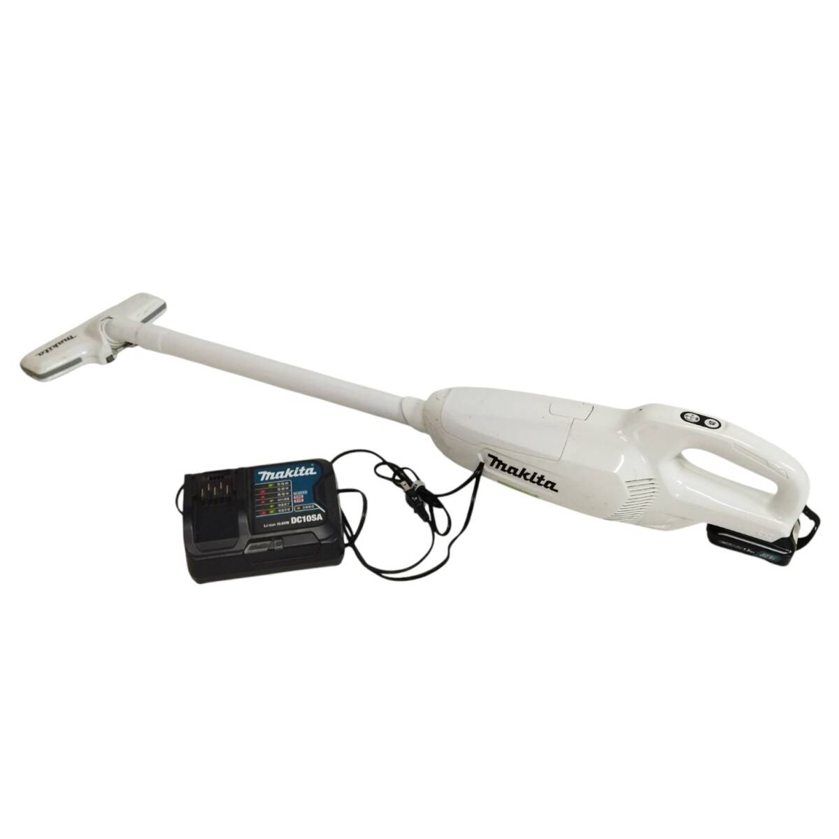 中古 マキタ掃除機＋純正電池・充電器＋純正後付けフィルター＋