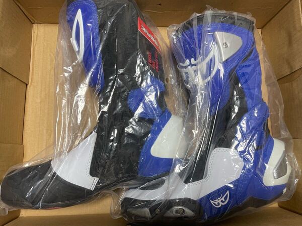 BERIK RACING BOOTS BOT-1289-BK BLUE 40(25cm) ベリック レーシングブーツ ライディングブーツ オフロードブーツ