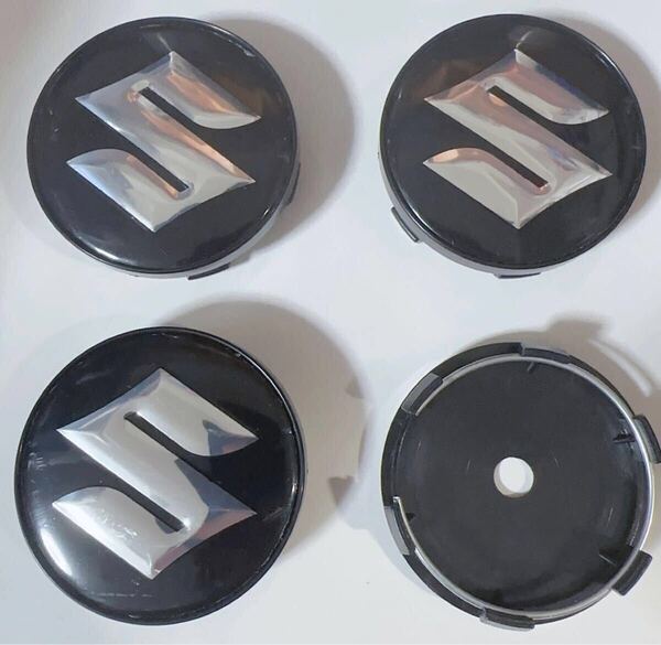 スズキ SUZUKI ホイールセンターキャップ ブラック 60mm