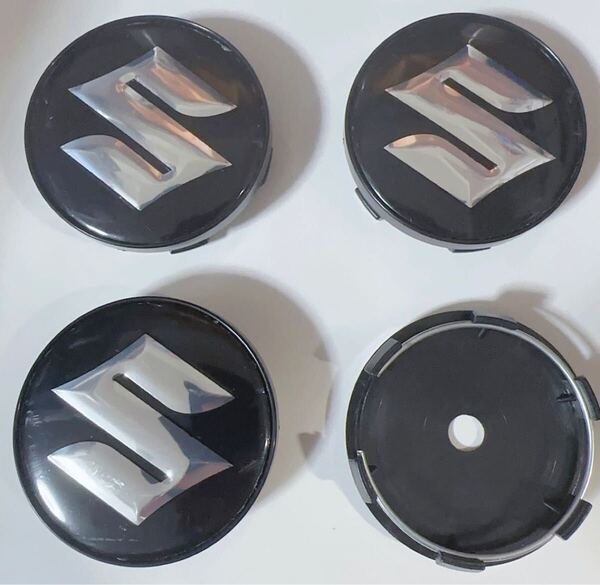 スズキ SUZUKI ホイールセンターキャップ ブラック 60mm