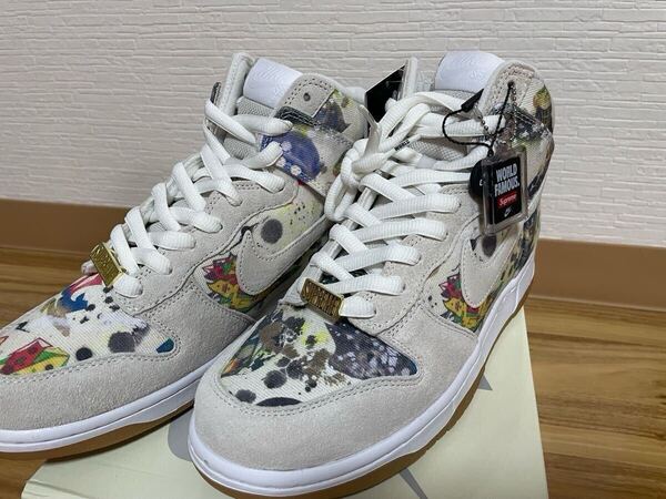 未使用黒タグ付 NIKE Dunk SB HI SUPREME ダンク シュプリーム 鑑定済み ダンク