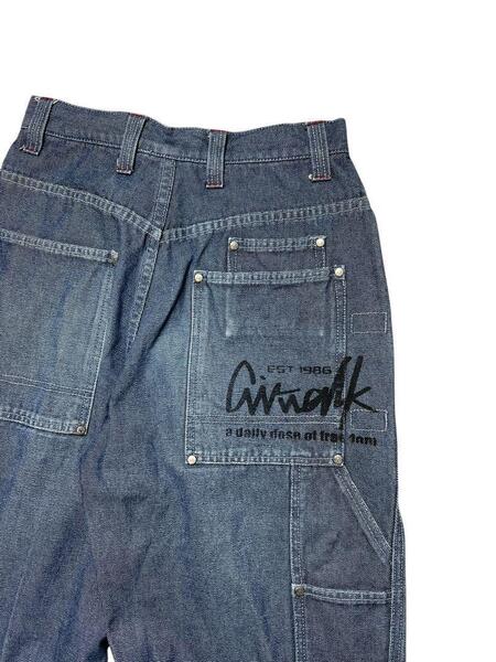 00s AIRWALK Baggy Wide Leg Denim Y2Kペイント バギー ワイド デニム ワーク エアウォーク ダック