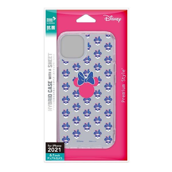 ディズニー disney ミニーマウス柄 iPhone13 用ハイブリッドケース 6.1インチ iPhone13ケース ハイブリッドケース クリアケース