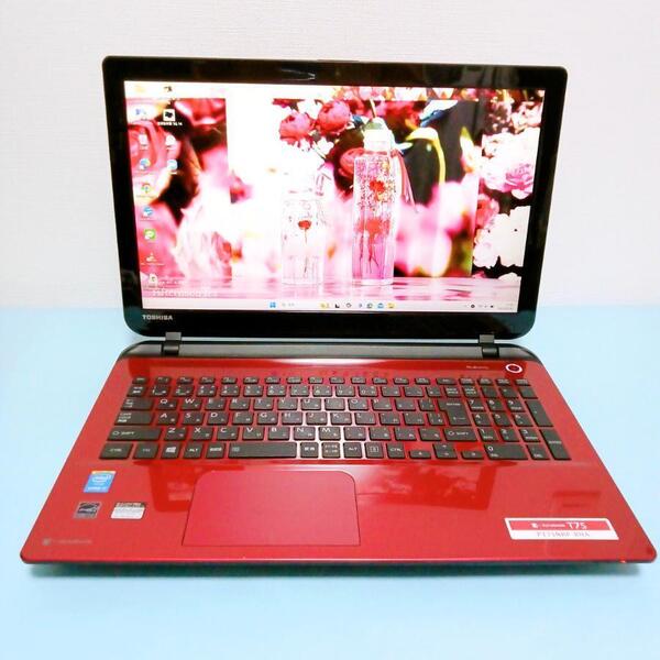 美品 おしゃれ windows11 ノートPC 高スペック i7 SSD カメラ 東芝 dynabook T75/NR Core i7-4510U 15.6インチ(解像度1920×1080:FHD)