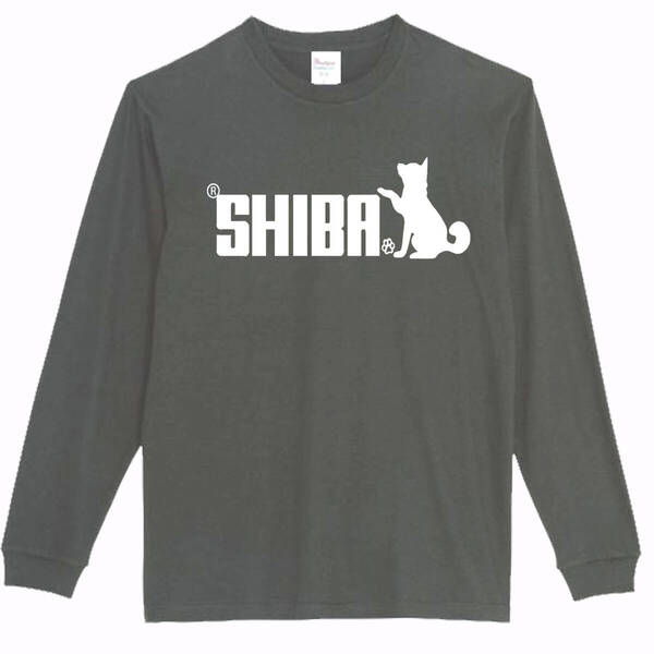 【黒3XLパロディ5.6oz】シバお手ロングTシャツ面白いおもしろうけるプレゼント長袖ロンT送料無料・新品人気