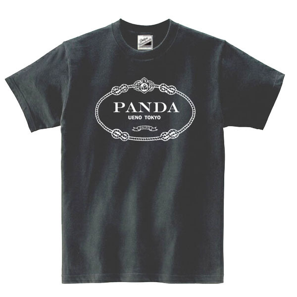 【パロディ黒M】5ozPANDATシャツ面白いおもしろうけるプレゼント