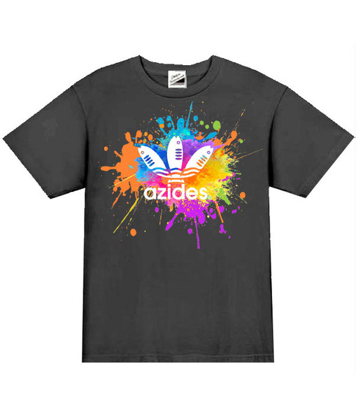 【azides黒L】5ozアジデスペイントTシャツ面白いおもしろパロディネタプレゼント送料無料・新品