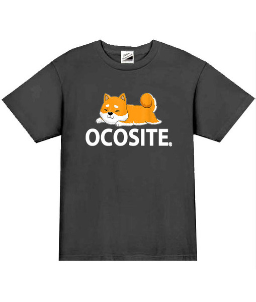 【パロディ黒S】5ozオコシテ柴犬Tシャツ面白いおもしろうけるネタプレゼント送料無料・新品