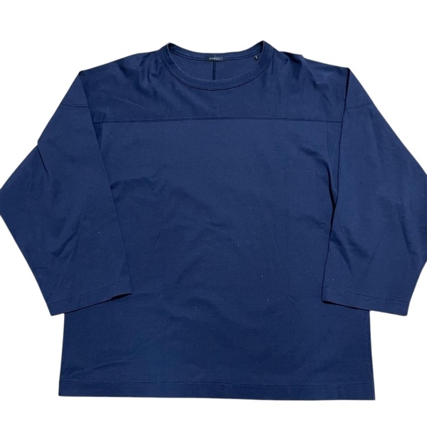 2019AW COMOLI Q03-05002 フットボール Tシャツ ネイビー コモリ 長袖 #2445