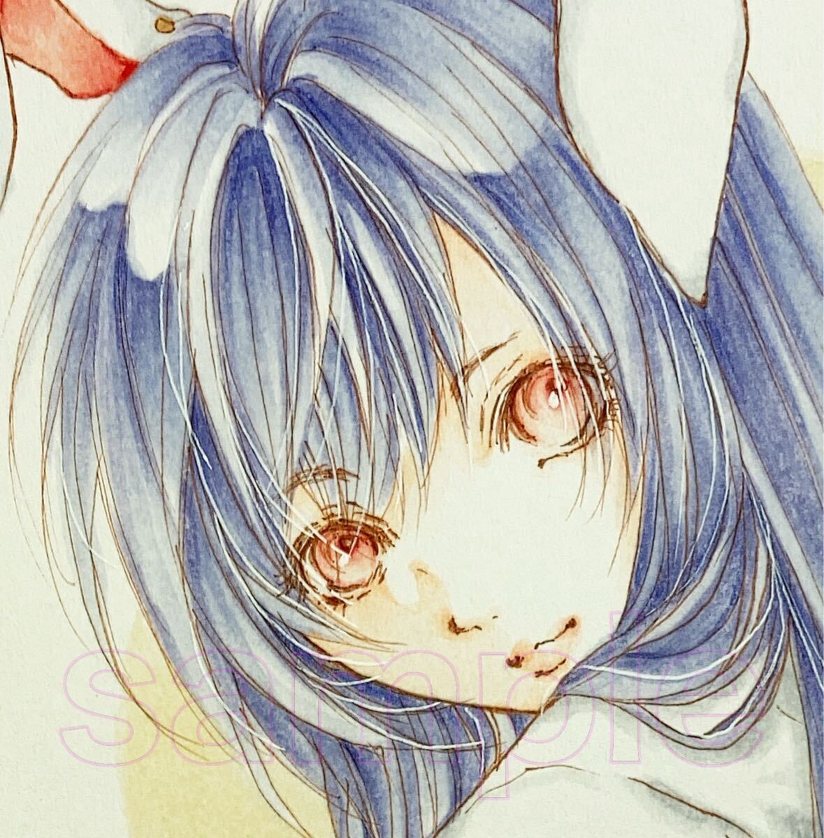 B5 東方project 手描きイラスト 同人 直筆 原画 上質紙129+ 鈴仙